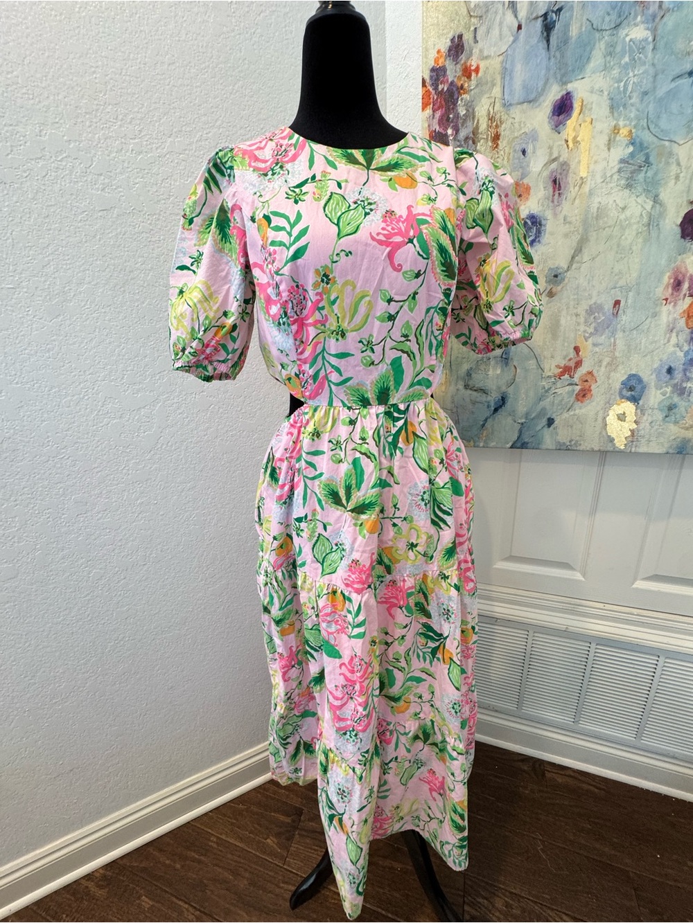 NWT Lilly Pulitzer Sz 6 Lyssa Midi Dress Multi Via Amore Spritzer